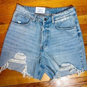 H&M Distressed Jean Shorts